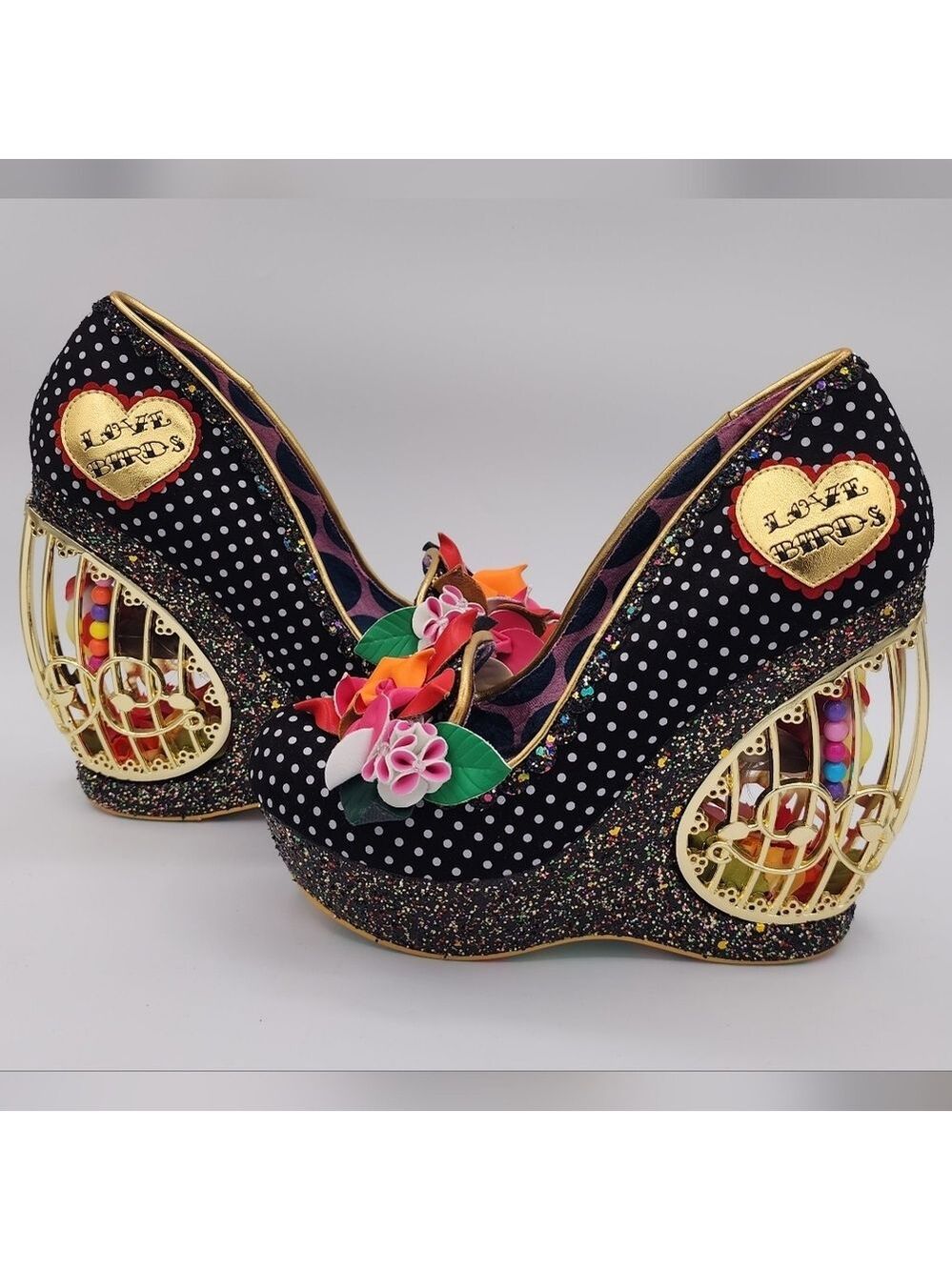 Irregular Choice Heels Canary Cabernet NWT Size 10 #2925
